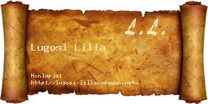 Lugosi Lilla névjegykártya